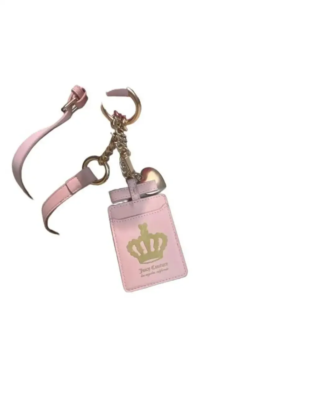 Juicy Couture Lovers Club Camera Crossbody Pink Velour Purse with Card Holder